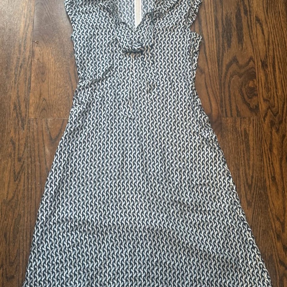 Judith and Charles Blue Sequin Embellished Sheath Midi Dress